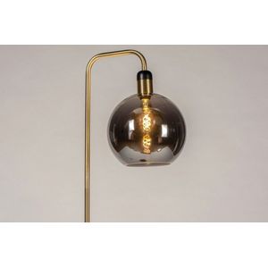 Lumidora Vloerlamp 73852 - JULIUS - E27 - Grijs - Goud - Messing (kleur) - Glas