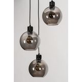 Lumidora Hanglamp 74036 - 3 Lichts - E27 - Zwart - Grijs - Metaal - 37 cm