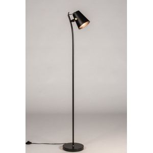 Lumidora Vloerlamp 74149 - BRESCIA - E27 - Zwart - Messing (kleur) - Metaal