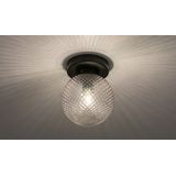 Lumidora Plafondlamp 74156 - Plafonniere - MANTUA - E14 - Zwart - Grijs - Bruin - Glas - ⌀ 15 cm