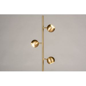 Retro - Vloerlamp - Messing - Goud - Drie Bollen