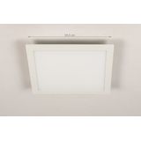 Lumidora - PULA - Plafonniere - Wit - Ingebouwd LED - 15.0 Watt - 1500 Lumen - 6500 Kelvin - Met dimmer