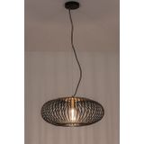 Lumidora Hanglamp 74245 - E27 - Zwart - Messing - Metaal - 50 cm