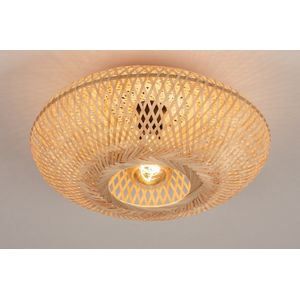 Rotan - Plafondlamp - Natuurlijk - Handgemaakt - Diameter 40 cm