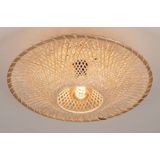 Riet - Rotan Plafondlamp - Natuurkleur - Handgemaakt - Diameter 40 cm