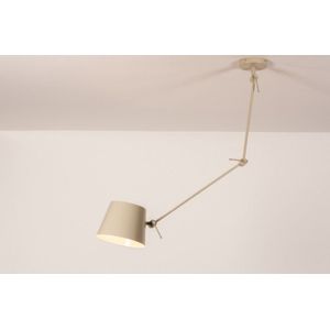 Verstelbare - Plafondlamp - Zandkleur - Materiaal - Knikarm