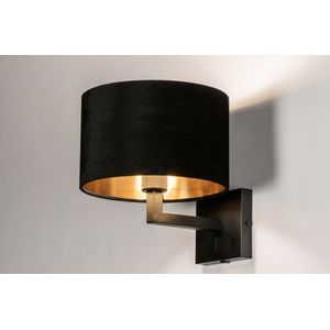 Wandlamp - Staal - Modern - Zwart