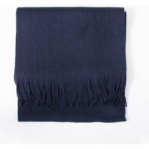 Blauwe Sjaal - Raschel Sjaal - 100% acryl -Warme sjaal
