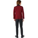 OppoSuits Hot Burgundy - Kids Tuxedo Smoking - Chique Outfit - Rood - Maat 2 Jaar