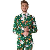 Suitmeister - Kerstpak - Groen - Slim Fit - Jasje, Broek, Stropdas
