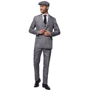 Carnaval Peaky Blinders Kostuum - Grijs - Maat L - Carnaval