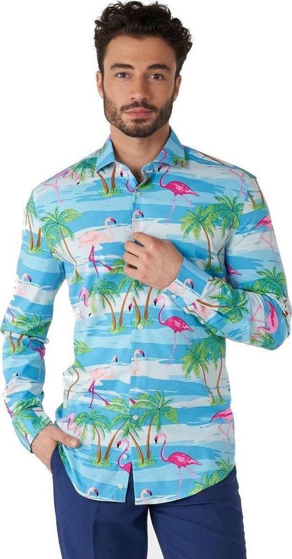 OppoSuits - Flaminguy - Overhemd - Multicolor - Katoen