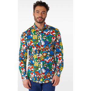 Super Mario - Overhemd - Multicolor - 97% Katoen, 3% Elastaan