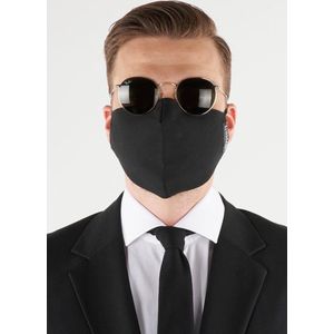 Mondkapjes - Zwart - Wasbaar Mondmasker - Verstelbaar - Niet Medisch - Geschikt voor Hergebruik