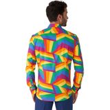 OppoSuits - Zig Zag Rainbow - Overhemd - Heren