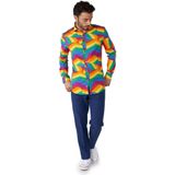 OppoSuits - Zig Zag Rainbow - Overhemd - Heren