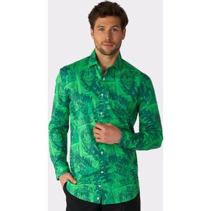 OppoSuits The Joker Shirt - Mannen Overhemd - Groen - Halloween - Batman DC Comics - Maat 3XL