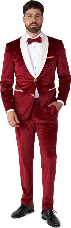 OppoSuits - Velvet Vibes - Heren Tuxedo Smoking - Rood