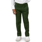 Pak - Donkergroen - 100% Polyester - Slim Fit - Jasje en Pantalon