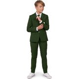 Pak - Donkergroen - 100% Polyester - Slim Fit - Jasje en Pantalon