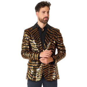 OppoSuits - Tiger Royale - Blazer - Goud - 100% Polyester