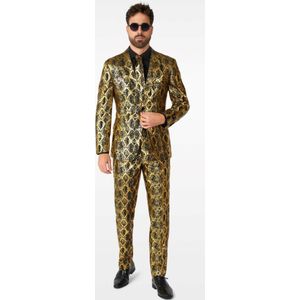 Pak - Slangenprint - Slim Fit - Jasje en Pantalon - Goud