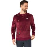 OppoSuits - Velvet - Kersttrui - Rood