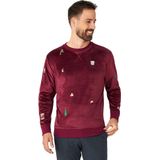 OppoSuits - Velvet - Kersttrui - Rood