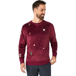 OppoSuits - Velvet - Kersttrui - Rood