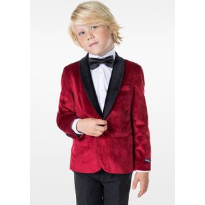 Opposuits - Delux - Blazer - Burgundy - 100% Fluweel Polyester