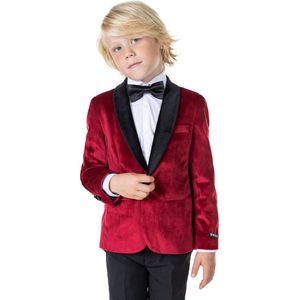 OppoSuits Colbert Dinner Jacket Rood/Zwart