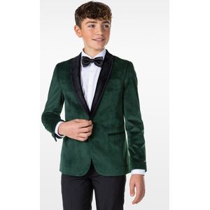 OppoSuits - Deluxe Rich Green - Blazer - Fluweel Polyester - Slim Fit