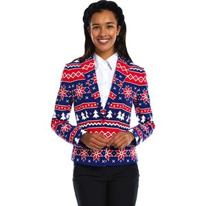 OppoSuits - Nordic Noelle - Blazer - Blauw - Dames