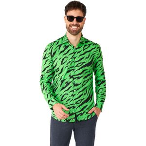 Tijger Groen Overhemd Heren OppoSuits