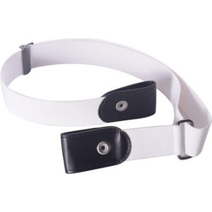 Go Go Gadget - Elastische Riem / Rekbare Broekriem / Gespvrije Unisex / Stretch / Zwangerschapsriem / 1 Stuk / Wit