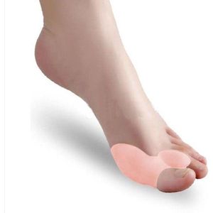 Go Go Gadget - Hallux Valgus: Siliconen Teencorrector/Spreider & Beschermer - Grote teen - Per paar - Beigeig