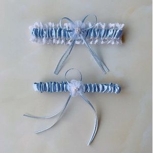 Go Go Gadget - Kousenband - Bruiloft Lingerie - Stretch - Licht Blauw