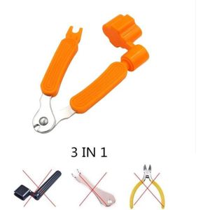 Gitaar tuning tool 3 in 1  | Go Go Gadget | Multifunctioneel | Pin trekker | Snaren knipper | Gitaar stemmen | Oranje