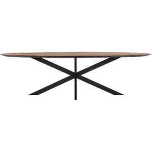 DTP Home Dining table Shape oval,78x280x120 cm, recycled teakwood