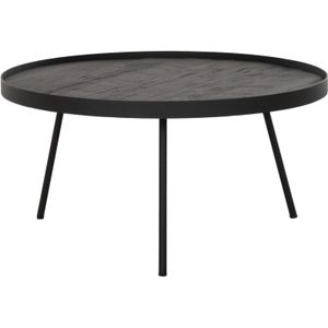 DTP Home Coffee table Saturnus large BLACK,30xØ60 cm, recycled teakwood