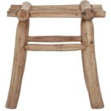 MUST Living Stool Bohemian,48x48x37 cm, teak branch