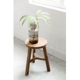 MUST Living Stool Easy round,44xØ30 cm, recycled teakwood