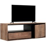 24Designs Metropole Hangend TV-Meubel Klein - B115 X H40 Cm - Teakhout