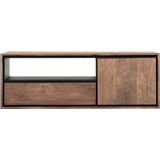 24Designs Metropole Hangend TV-Meubel Klein - B115 X H40 Cm - Teakhout