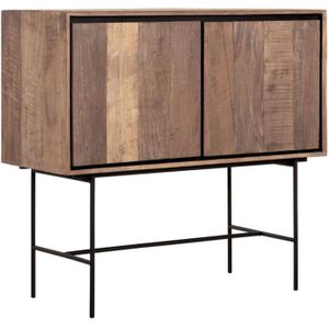 24Designs Metropole Dressoir Klein - B100 X D45 X H95 Cm - Teakhout