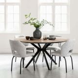DTP Home Dining table Metropole round,78xØ160 cm, recycled teakwood