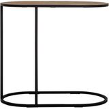 DTP Home Laptop table Terra NATURAL,60x65x35 cm, oval, recycled teakwood