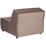 MUST Living Sofa element Rally without arms,76x88x92 cm, velvet taupe