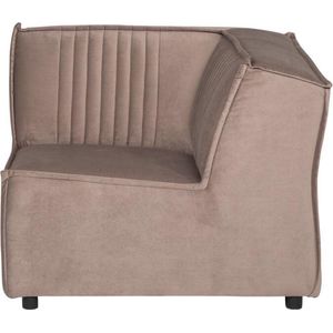 MUST Living Sofa element Rally corner,76x90x90 cm, velvet taupe