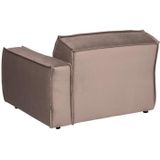 MUST Living Sofa element Rally 1 arm right,76x110x92 cm, velvet taupe